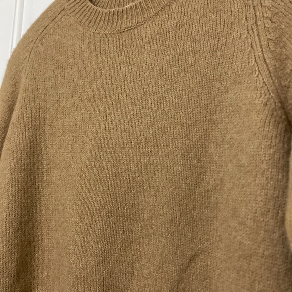 A.L.C. Emmeline merino wool blend crop sweater camel tan - Picture 4 of 6